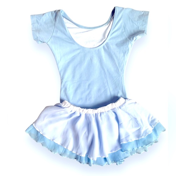 🩰 Blue Leotard and Ruffled Ballet Skirt - Picture 7 of 7